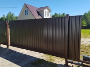 Ворота Откатные с дистанционным управлением - пример 2